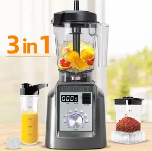 3 In1 Small Drink Blender Commercial Milk Shake Machine Soyabean Mixture Grinder Kitchen Multifunctional Food Blender