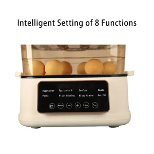 3-Layer Multifunctional Electric Food Steamer Commercial Use Household & Hotel Appliance Durable Plastic Housing
