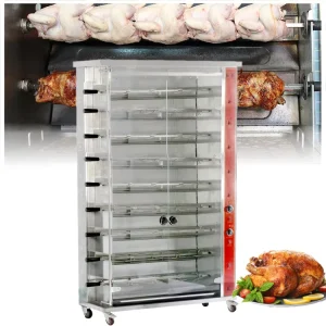 3 Layers 6 Layers 9 Layers Gas Rotating Grill Chicken Rotisserie Oven for Roasting 45 Whole Chickens