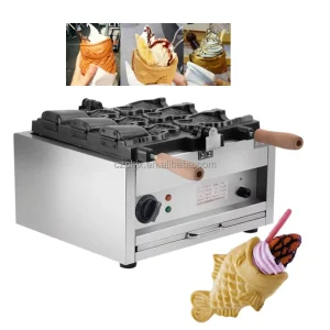 3 Pcs Takoyaki Machine Street Food Professional Non Stick Mini Taiyaki Machine for Snacks