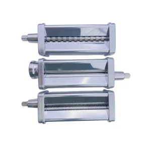 3 Piece Set Pasta Maker Attachment Fettuccine Spaghetti Pasta Dough Kitchenaid Mixer Attachment