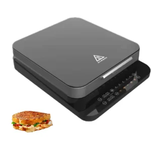 3 in 1 4 Slice Electric Grill Toaster Pan Portable Digital Commercial Panini Press Electric Contact Grill Griddle