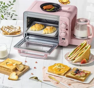 3 in 1 Breakfast Combination (Egg Fried, Toaster, Coffee Maker) 3 in 1 Breakfast Machine