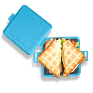 3-in-1 Breakfast Machine Microwave Sandwich Maker with Detachable Plate for Car Household Hotel Outdoor Use