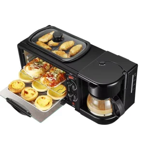 3-in-1 Breakfast Machine Multifunctional Electric Oven Egg Tart Baking Bread Machine