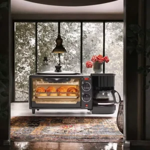 3-in-1 Breakfast Makers Multi-Functional Coffee Machine Toaster All-in-One Kitchen Appliance