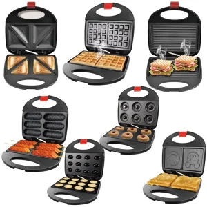 3 in 1 Breakfast Making Machine Sandwich Machine Kitchen Sandwich Maker 2 Slice Breakfast Fast Toaster Waffle Maker Machine