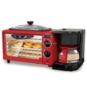 3 in 1 Breakfast Sandwich Maker Family Toast Oven Coffee Pot Frying Pan Multi Function Breakfast Maker Machine