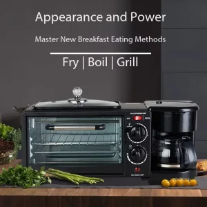 3 in 1 Household Breakfast Maker Machine Multifunction Temperature Control Sandwich Maker