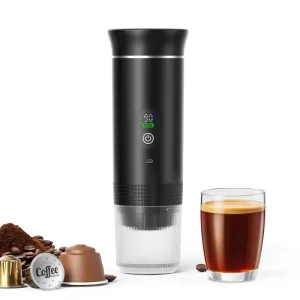3 in 1 Portable Coffee Machine 20 Bar Electric Espresso Maker Self Heating with Battery for Office Camping Car