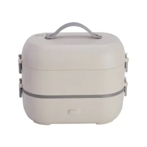 3 in 1 Portable Electric Lunch Box 2L Leakproof Stainless Steel Warmer for Home Car Outdoor Use
