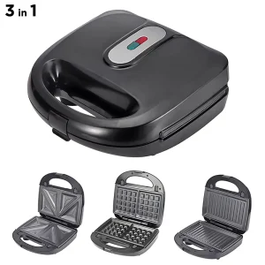 3 in 1 Sandwich Maker Machine Multifunctional Household Breakfast Electric Sandwich Toaster Panini Grill Press SW044