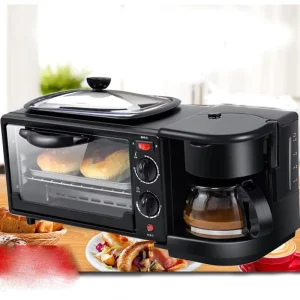 3 in 1 Station Kitchen Appliances Baking Cooking Electric Microwave Station Oven Coffee Maker and Hot Multifunctional