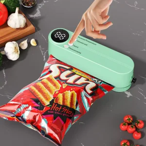 3 in 1 Vacuum Sealer Machine Cordless Electric Pump Compact Design Food Sealer Kit Portable Rechargeable Mini Vacuum Sealer