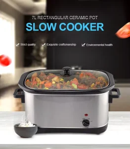 3.5L 4.5L 5.6L 7L CE Portable Electric Cooker Energy Saving Manual Slow Cooker