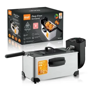 3.5L Electric Deep Fryer Stainless Steel Non Stick Digital Rapid Multipurpose for Home Commercial Fried Chicken French Fries