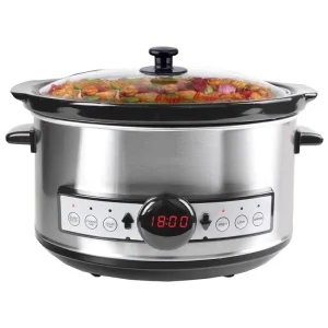 3.5L Electric Multicooker Slow Cooker Kitchen Appliances Timer Keep Warm Function Non Slip Non-stick Ceramic Inner Pot Portable