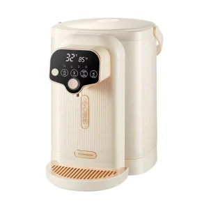 3.8L 1200W Electric Kettle Temperature Settings Child Safety Lock Re-Boil Function Stainless Steel Household Hotel Use