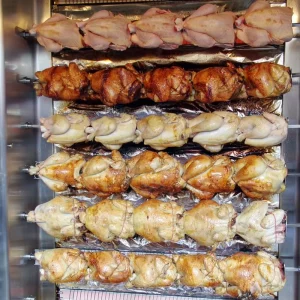 30 Chickens Rotary Rotisserie Chicken Roasting Machine Gas Chicken Roaster Machine