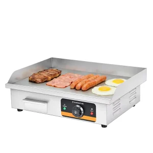 3000W Commercial Table Top Electric Griddle Grill Stainless Steel Flat Top BBQ Griddle Machine for Restaurant