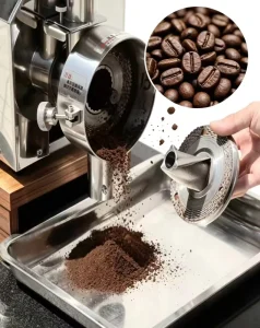 3000W Dual Fuel French Coffee Grinder Full Stainless Steel Body 20kg/h High Output Easy Operation Business Hotel Use