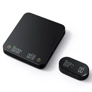3000g x 0.1g Espresso Coffee Scale Digital Mini Drip Coffee Weighing Timer Kitchen Brewing Scale Battery Powered