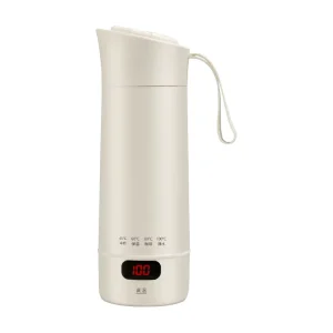 300W 400ml Portable Electric Kettle 304SS Digital Display 4 Stage Control 12H Insulation Anti Leak Home Travel Office