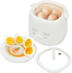 300W Automatic Electric Egg Boiler 6-in-Function Touch Control Auto Shut-Off Low Power Consumption Visual Multifunctional