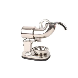300w Stainless Steel Shaved Ice Machine Fully Automatic 80kg h Manual Ice Shaver