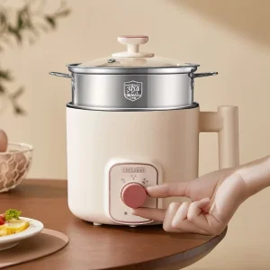 304 Electric Cooking Pot Multi Functional All in One Rice Cooker Steamer Instant Noodles Malatang Pot for Dormitories