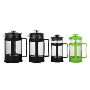 304 Grade Stainless Steel French Press Coffee Maker 34 Ounce with 4 Level Filtration System Glass French Coffee Press
