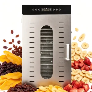 304 Stainless Steel Electric 20 Layer Food Dehydrator Vegetable Fruit Meat Pet Food Dryer Household Commercial Dehydrating Machine