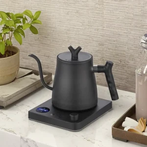304 Stainless Steel Electric Coffee Kettle Temperature Controlled Gooseneck Teapot with Keep Warm Function