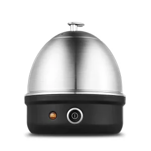 304 Stainless Steel Electric Cooker with One Touch Operation Auto Shut Off & Dry Burn Protection Egg Steamer