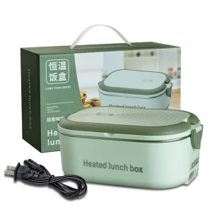 304 Stainless Steel Electric Lunch Box 2 in 1 Portable Thermal Lunch Box