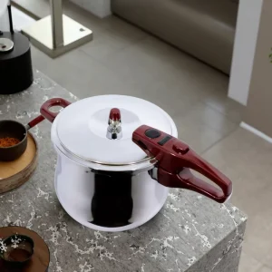 304 Stainless Steel Explosion Proof Pressure Cooker Safety Lock System for Gas Induction Cooktops