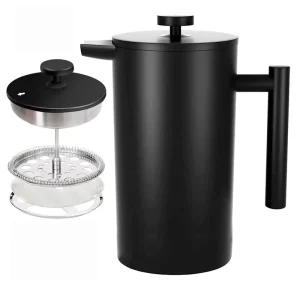 304 Stainless Steel French Press Coffee Maker Acero Inoxidable Prensa Francesa Vacuum Insulated 350 1500ml OEM Custom