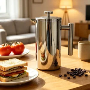 304 Stainless Steel French Press Coffee Maker Double Layer French Style Filter Press Milk Frother Kettle From Shangdong