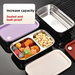 304 Stainless Steel Leak-Proof Fresh-Keeping Lunch Box, Refrigerated Sealed Food Storage Container