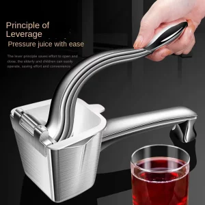 304 Stainless Steel PP Manual Juicer Household Multifunctional Fruit and Vegetable Tools Detachable Lemon Juice Pressing Artifact