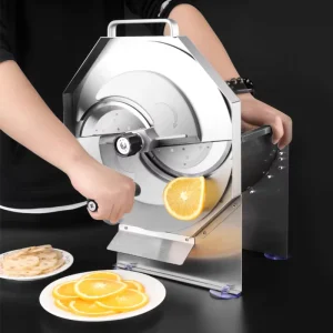 304 Stainless Steel Slicer 0.2-12Mm Adjustable Thickness Manual Slicer for Slicing Fruit and Vegetables With Two Blade