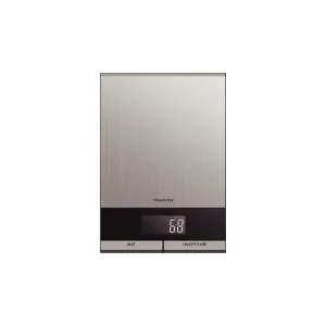 304 Stainless Steel Ultra Thin Smart Digital Kitchen Scale LCD Display Battery Powered Weight Measuring Portable Cooking Baking