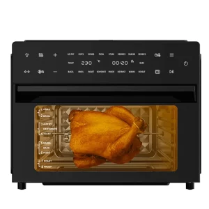 30L 220V 1800W Electric Air Fryer Oven Oil Free Pizza Chicken Toaster Oven Combo 18 Preset Menus with 4 Accessories