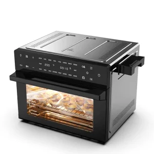 30L Electric Combination Toaster Oven Steam Function Air Fryer and Countertop Oven for Roast Bake Household Use