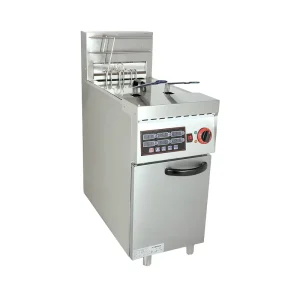 30L Electric Commercial Deep Fryer 2-Basket Timer for Fried Chicken Pork Chop Potato Chips Fast Food Restaurants Schools