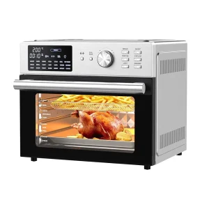30L Stainless Steel Pizza Chicken Electric Oven Air Fryer Toaster Oven Combo with Rotisserie Basket Grill Trays