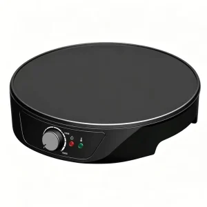 30cm Detachable Non Stick Crepe Maker 1000W Electric Pancake Machine with Adjustable Thermostat Waffle Plates for Household Use