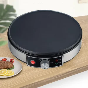 30cm Large Surface Pancake Maker Crepe Maker Adjustable Temperature Electric Griddle Mechanical Control