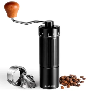 30g Capacity with External Adjustable Settings Home Manual Coffee Grinder Removable Handle Travel Camping Hand Coffee Grinder