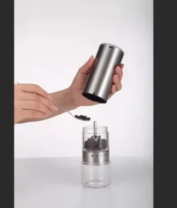 30g Stainless Steel Burr Coffee Grinder Electric Rechargeable Free Custom logo Aluminum Housing